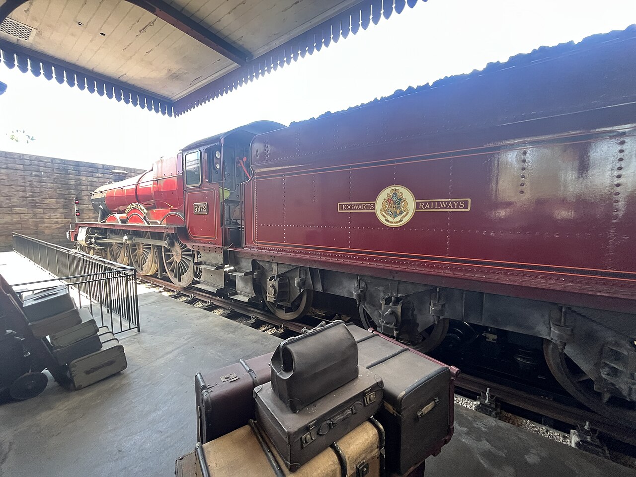 Hogwarts Express en Islands of Adventure, una vista de los parques de Universal